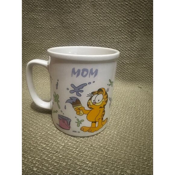 Vintage 1978 Garfield Cat Ceramic Coffee Tea Cup Mug Mom - Picture 2 of 8